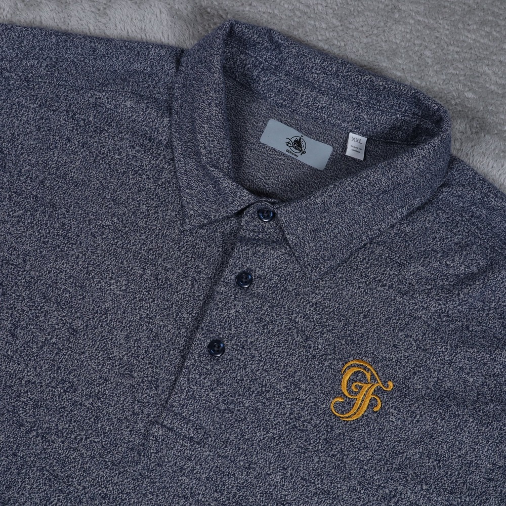 Disney x Grand Floridian Resort Golf Polo Shirt Mens XXL Blue Cotton Stretch NEW